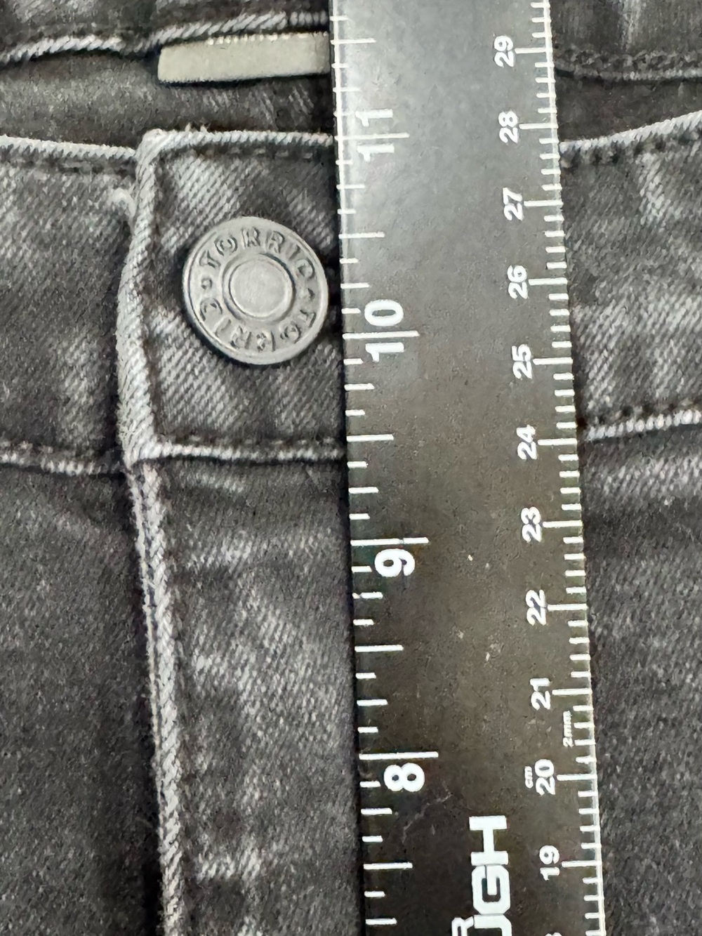 Torrid Mid Rise Denim Shorts Black Frayed Hem Size 20 - Picture 6 of 6